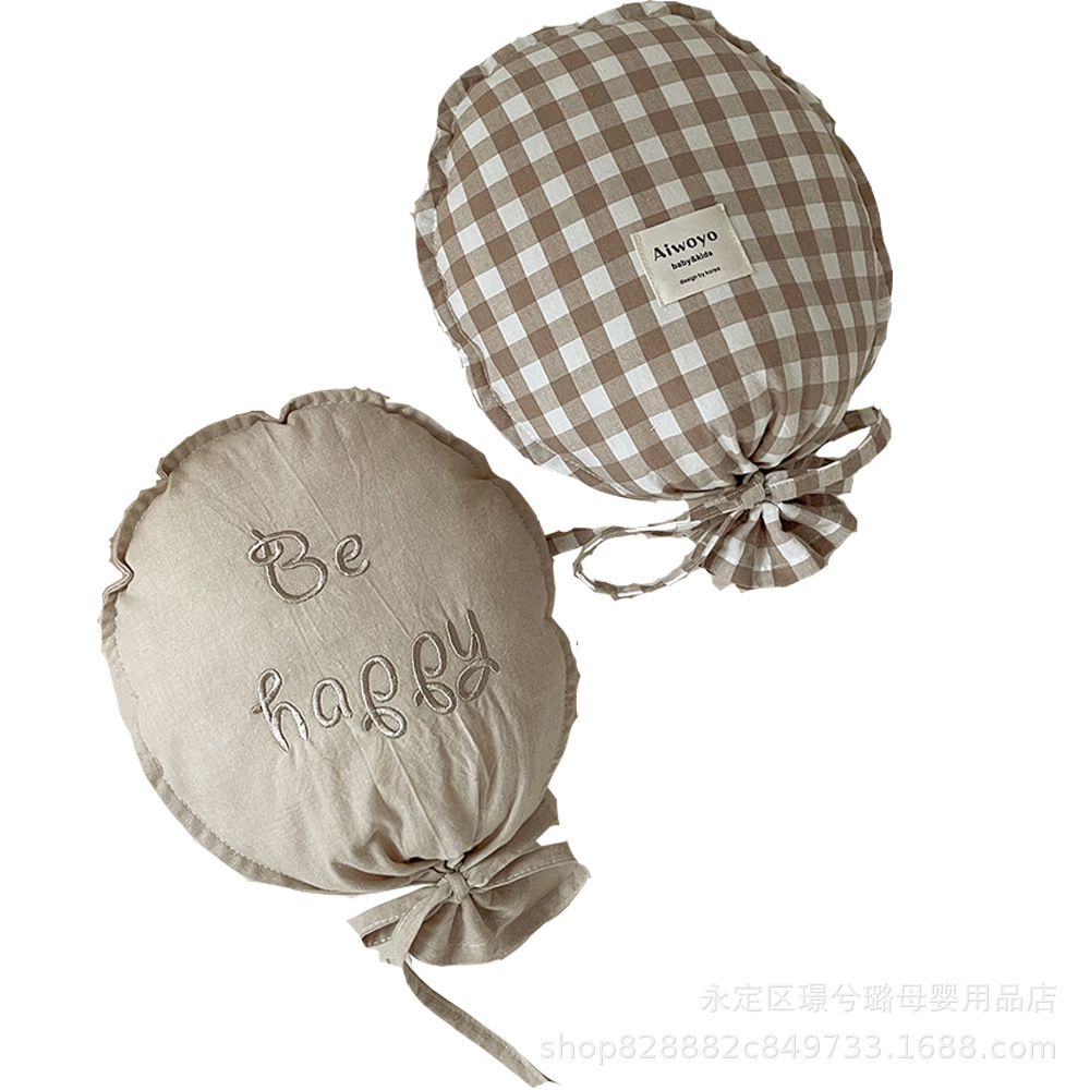 Korean ins style baby calming balloon pillow decoration wall hanging bed decoration day and month photo props