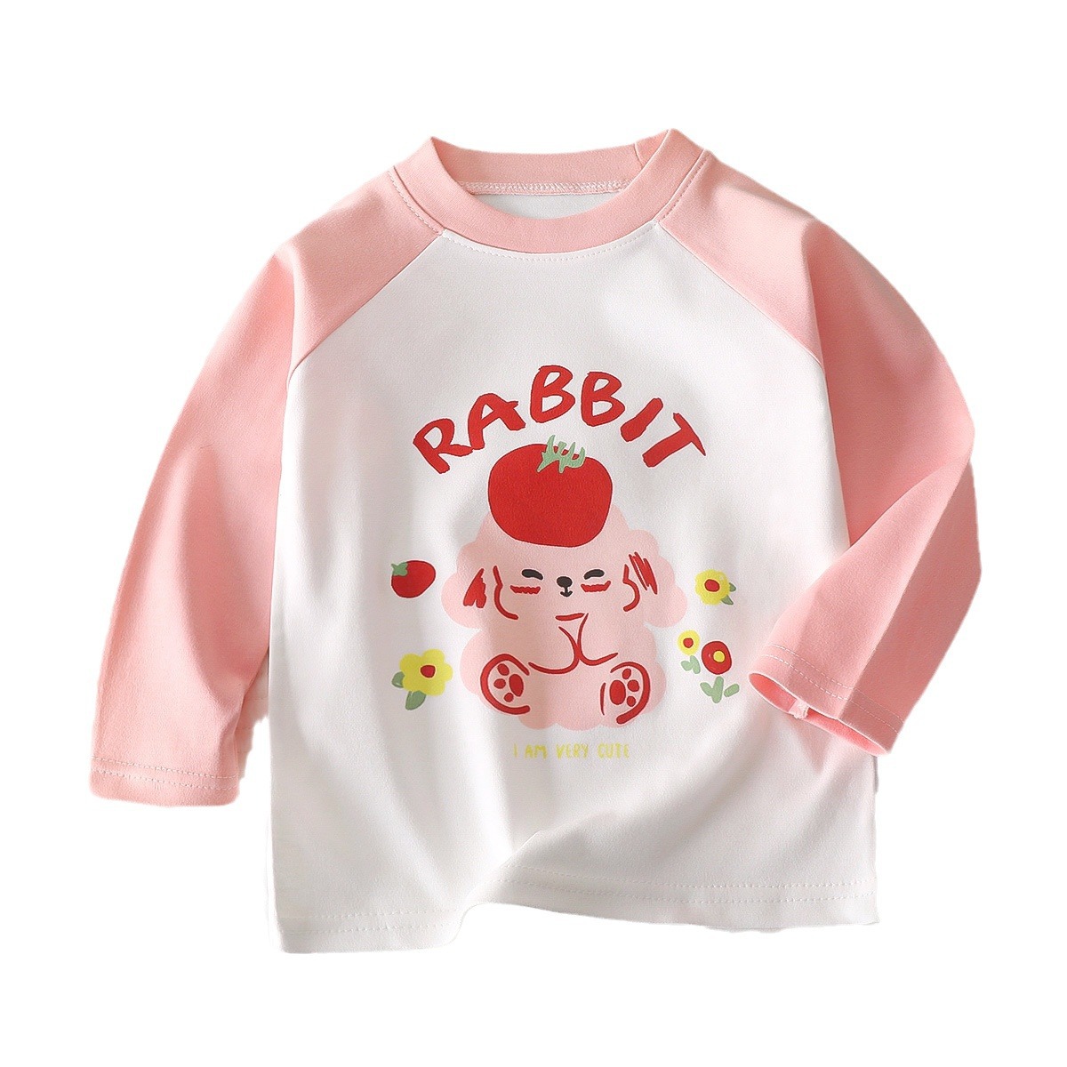 Children's Long-Sleeved T-Shirt Base Layer Autumn Pure Cotton New Baby Boys and Girls Base Layer Clothing Children's Clothing