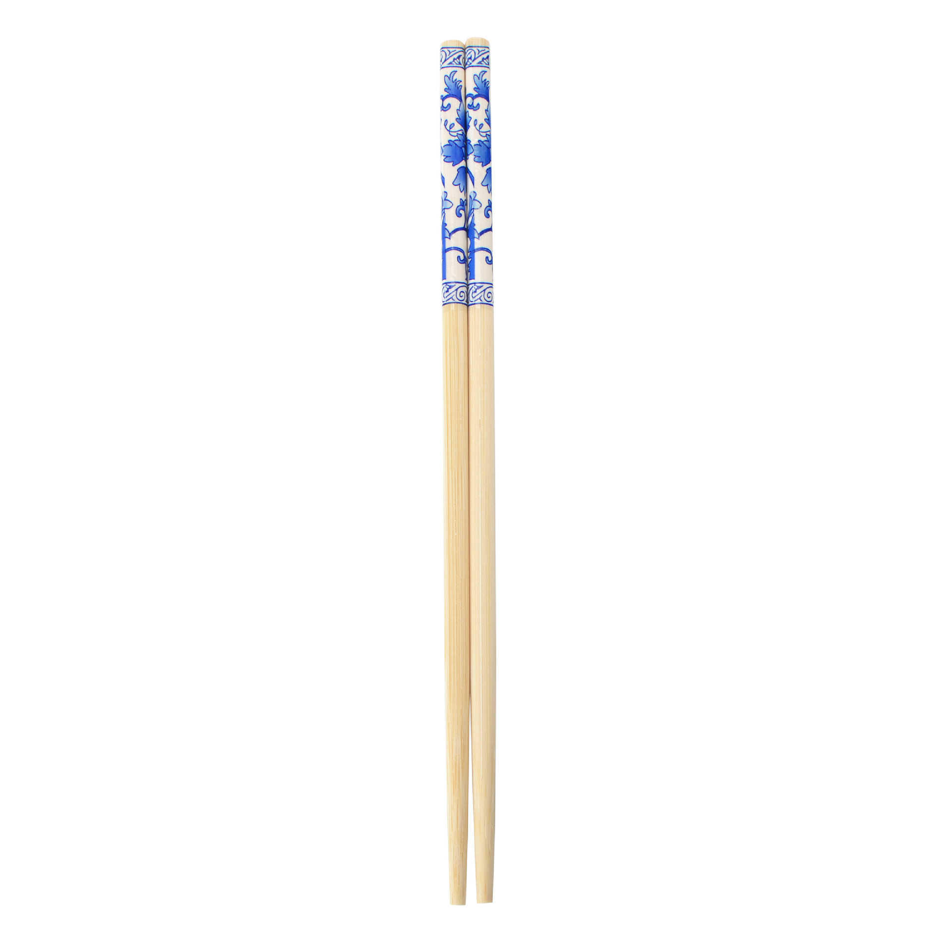 Manufacturer Wholesale Disposable Blue and White Porcelain Convenient Bamboo Chopsticks Restaurant Chopsticks Individually Packaged for Takeaway Packaging and Takeaway