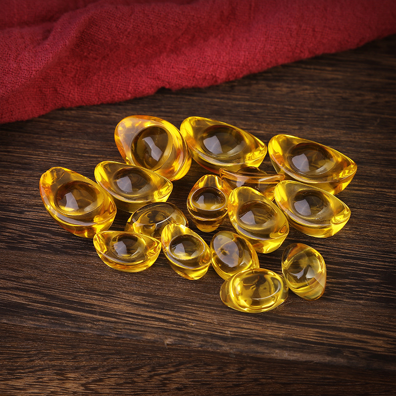 Citrine Inlet Gold Inlet Ornaments Home Interior Creative Decoration Office Living Room Exquisite Small Decorations