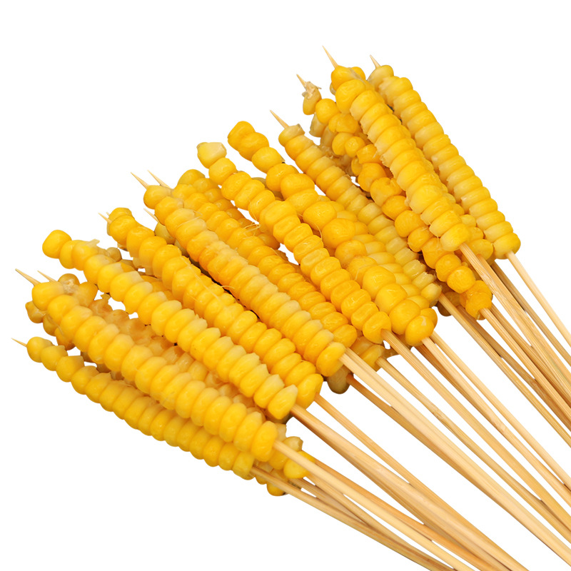 Corn string sweet corn grain string handle string iron plate barbecue ingredients fried snacks 100 strings