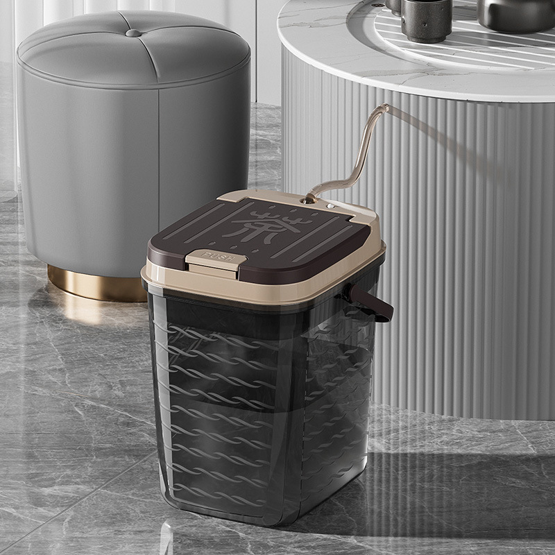 Tea Set Accessories Tea Bucket Tea Slag Bucket Household small size Tea Bucket Tea Table Waste Bucket Tea Tray Drainage Bucket Dry and Wet Separation