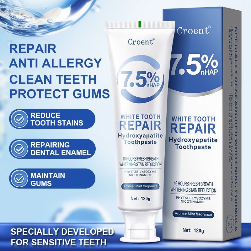 [FDA/MSDS certification] 7.5 hydroxyapatite toothpaste English oral cleaning toothpaste stain removal toothpaste