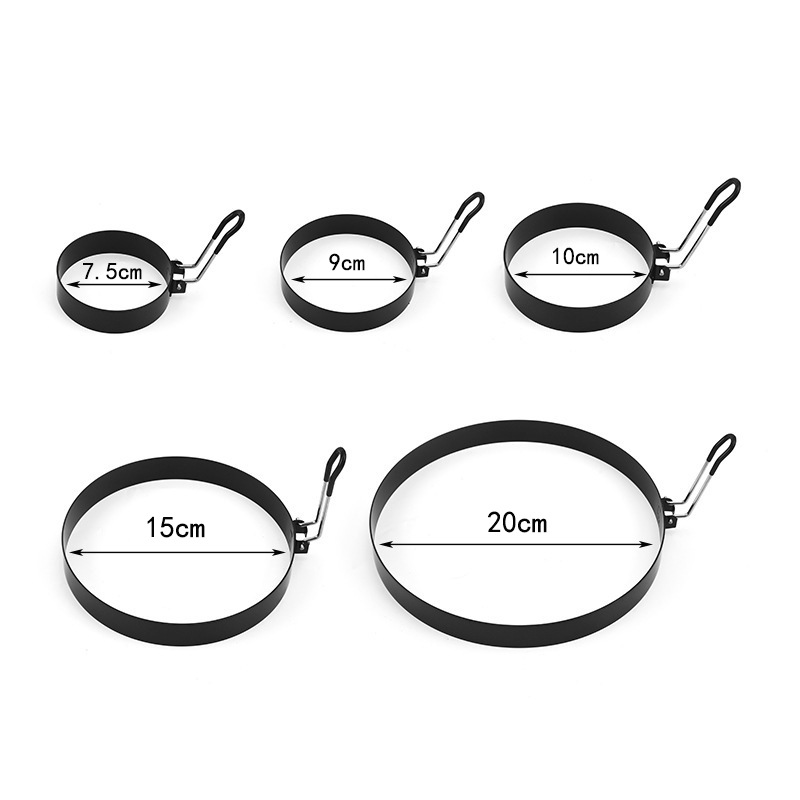 Stainless Steel Fried Egg Mold Non-stick Pan Fried Egg Ring Kitchen Baking Tools Non-stick Coating Thickened Round Omelette
