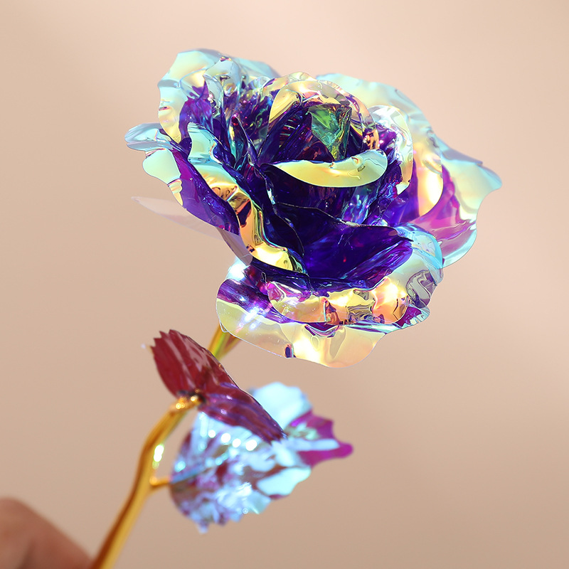 Valentine's Day Artificial Flower Rose Single Flower Gift Box High-End Export Eternal Flower Box DIY Crafts Wholesale