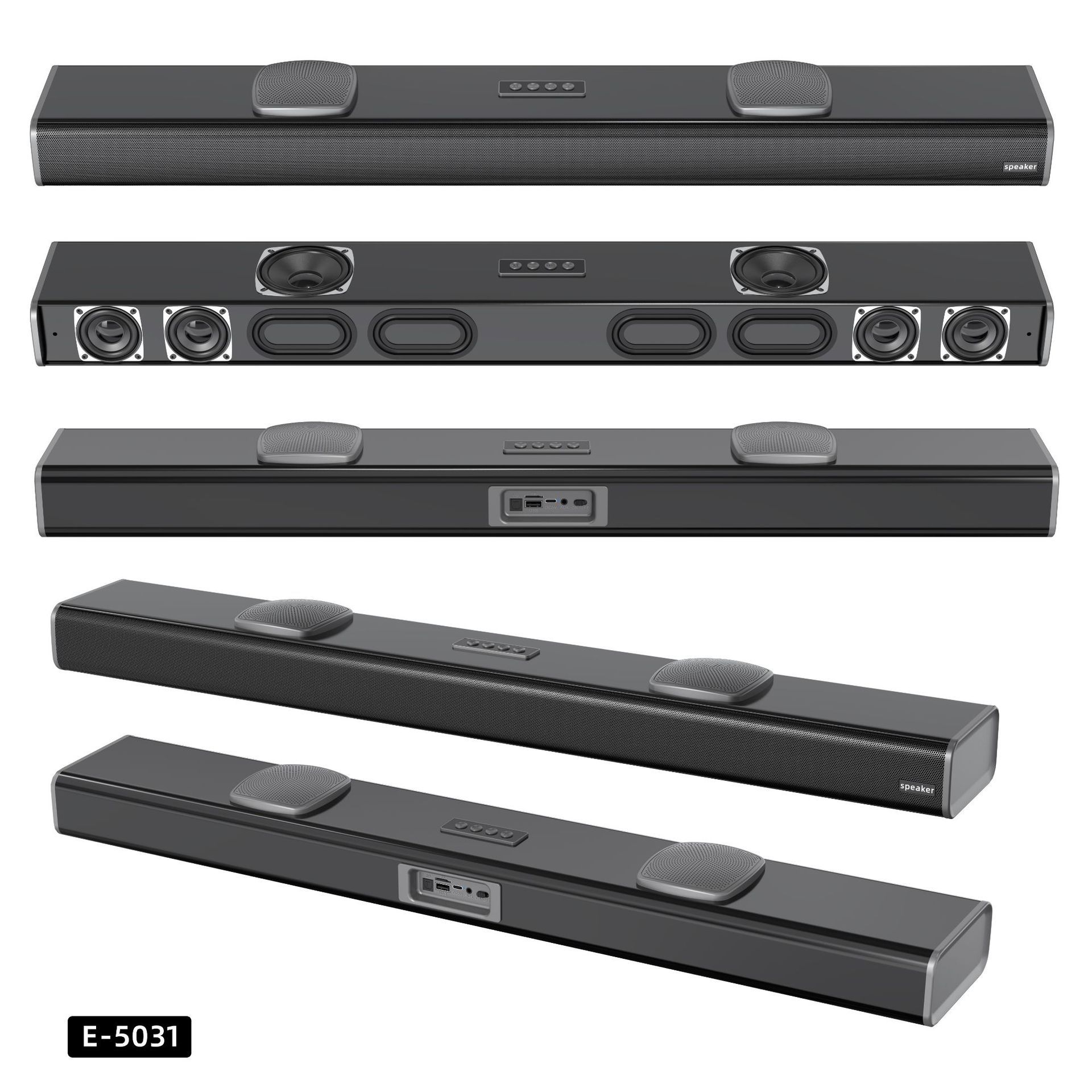 Factory new private model long bar computer audio echo wall TV audio sound bully desktop Bluetooth speaker cross-border explosion