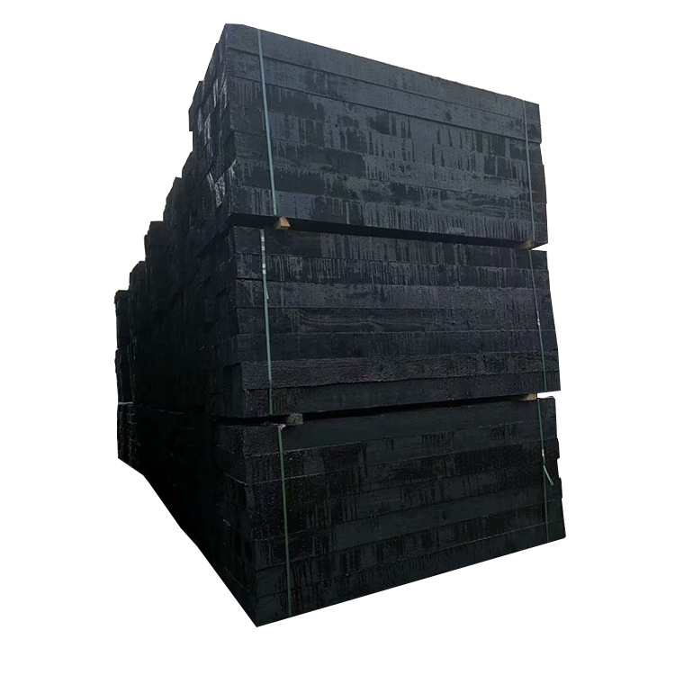 Oil-Soaked Sleeper, Oil-Soaked Anti-Corrosion Sleeper, Solid Wood Carbonized Anti-Corrosion, Customized Engineering Wood Square, Asphalt Pad, Mining Sleeper