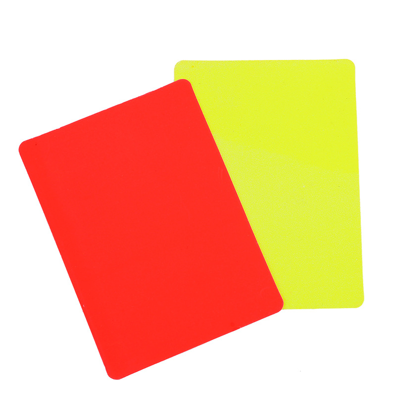 Wholesale football referee red and yellow card folding red and yellow card referee red and yellow card Football Special Game red and yellow card