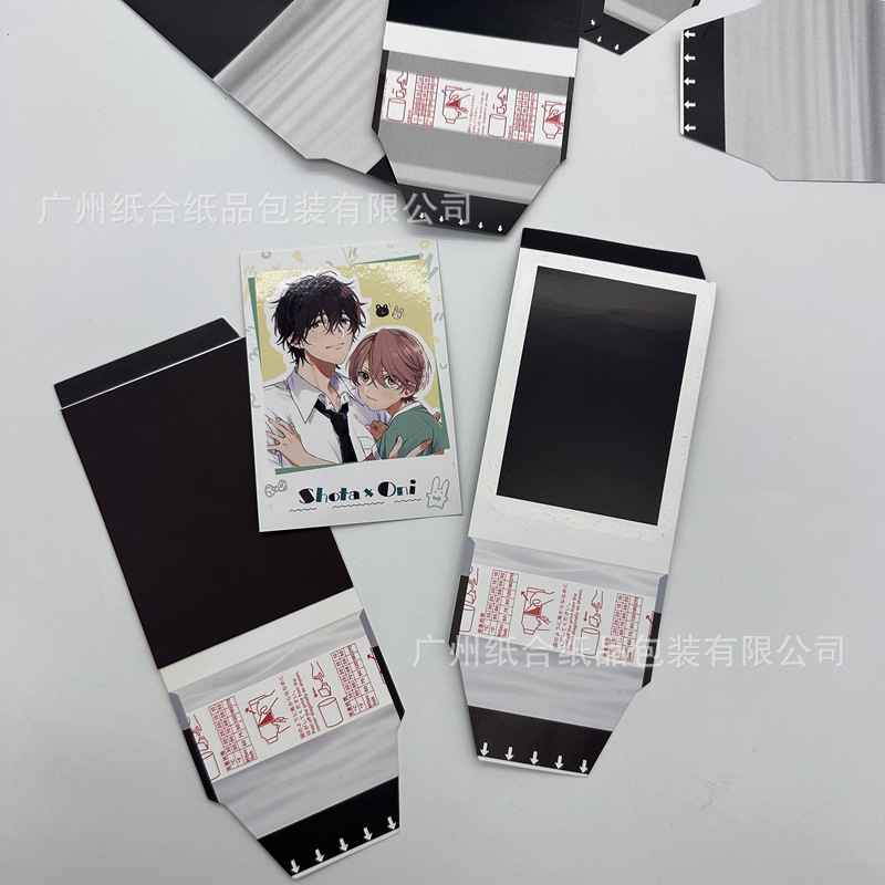 Индивидуализированные аниме периферия карточки в стиле полароид с возможностью наклеивания слепая коробка карточки для распаковки и отрывные веселые карточки