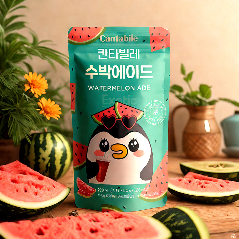 South Korea Imported Contabil Bags Pomegranate-flavored Strawberry-flavored Coffee Drink 230ml Leisure Internet Red Drink