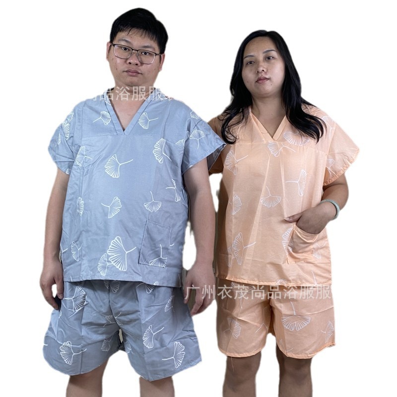 New disposable bath clothes men's and women's sweat steaming clothes wholesale suit sauna massage clothes foot therapy guests bath soup spring clothes