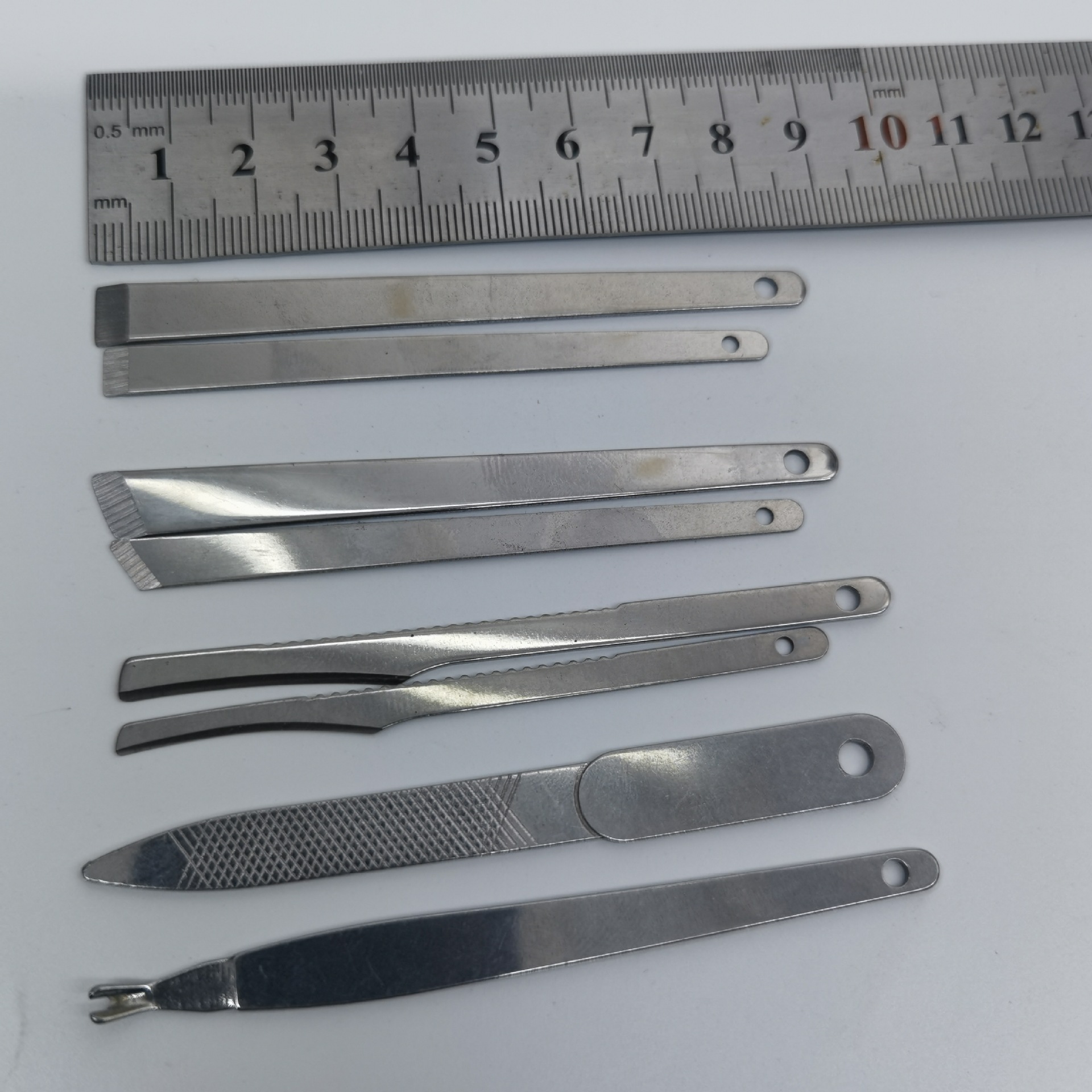 Stainless Steel Nail File, Polishing File, File, Dead Skin Fork, Ear Scoop, Manicure Set, Accessories and Tools