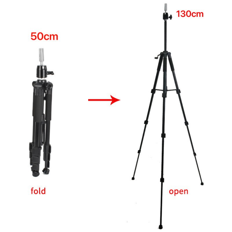 Mannequin Head Stand Tripod for Hairdressing, Wig Mannequin Head Model, Hair Cutting Floor Stand