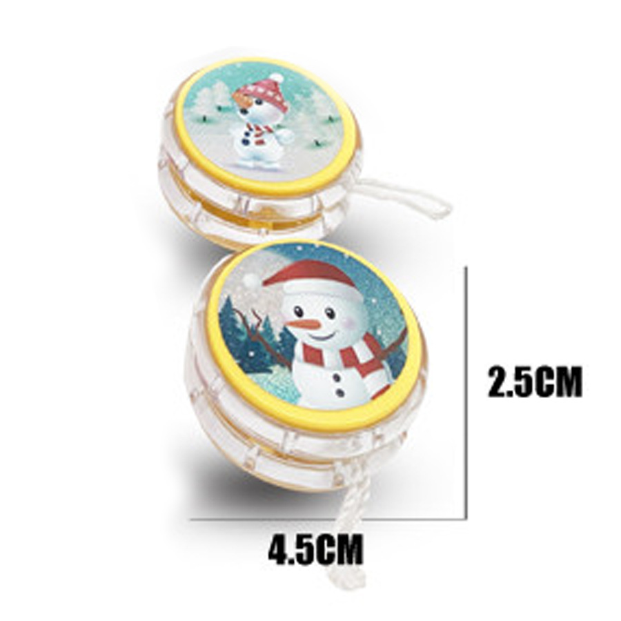 Christmas small gift a variety of patterns yoyo yo yo children's small gift yo-yo pull ball transparent