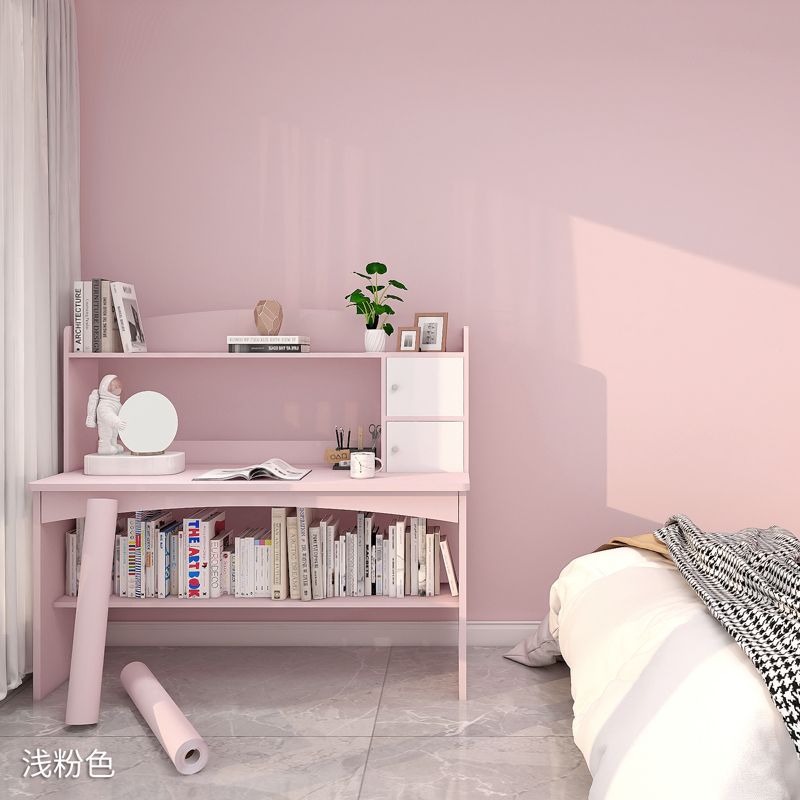 Розовые водостойкие обои, самоклеящиеся, для спальни и общежития