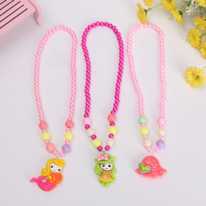Бусы для детей: милое мультяшное ожерелье, маленький подарок