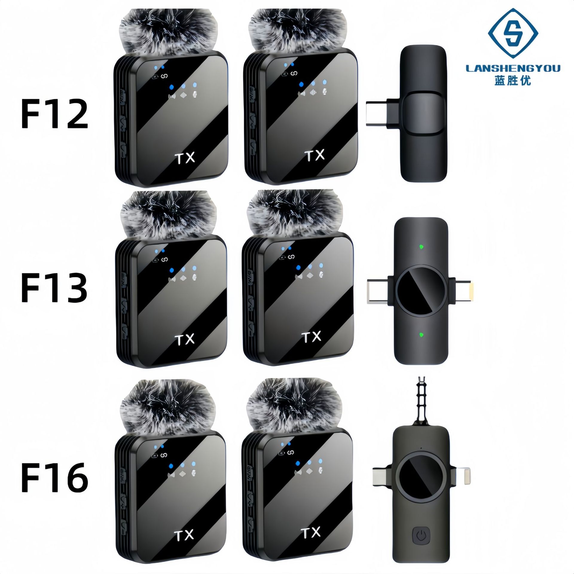 Новый F12F16 беспроводной петличный микрофон три-в-одном уличная прямая трансляция съемка радио шумоподавление петличный микрофон