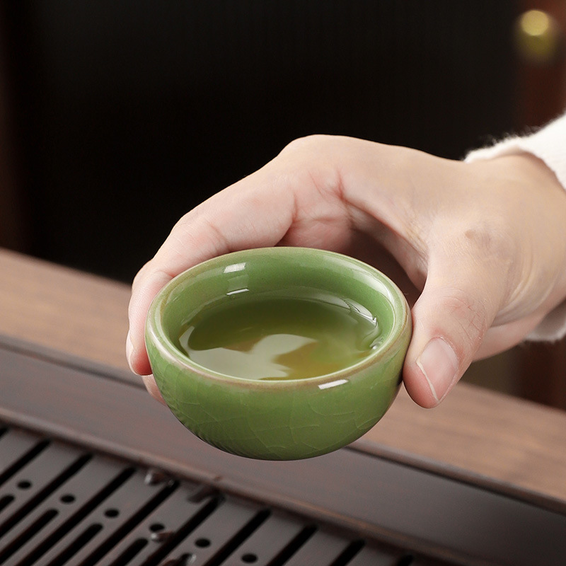 Ice crack kung fu tea set gift set set ceramic teapot a pot of six cups business gifts cheap and practical