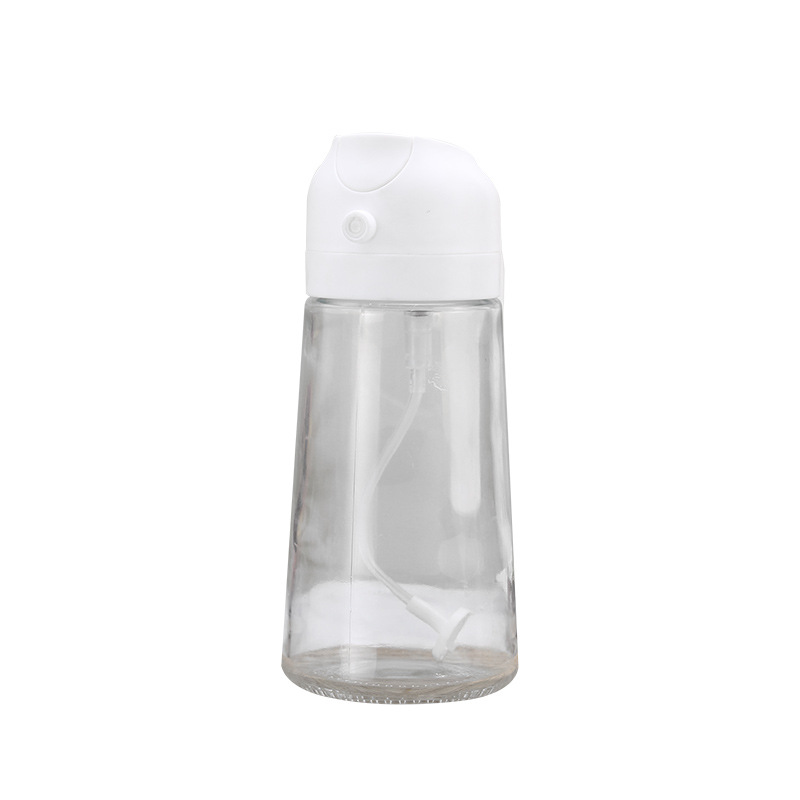 Portable oil injection bottle oil injection pour oil two-in-one household kitchen glass oil spray pot fat reducing oil spray pot artifact