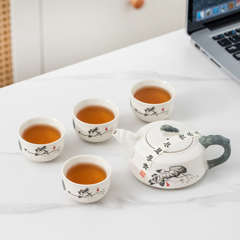 Complete Tea Set Gift Set for Opening Events, Teapot, Small Gifts, Exhibition Souvenirs, Return Gifts, Company Annual Meeting