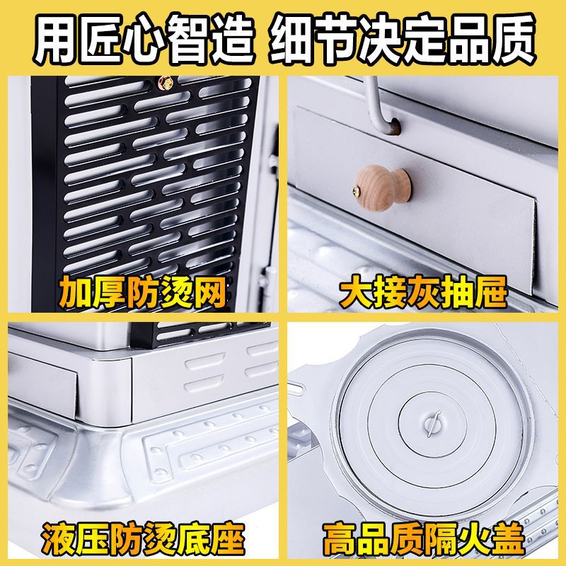 Diesel-coal dual-purpose gasifier energy-saving smokeless baking stove winter new household indoor firewood vaporization heating stove