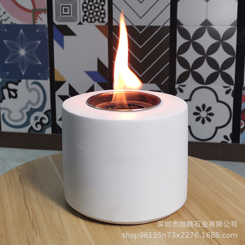 Cross-Border Simple Indoor and Outdoor Cement Stove, Carbon-Free Heat-Resistant Alcohol Stove, Desktop Portable Barbecue Stove, Cement Stove