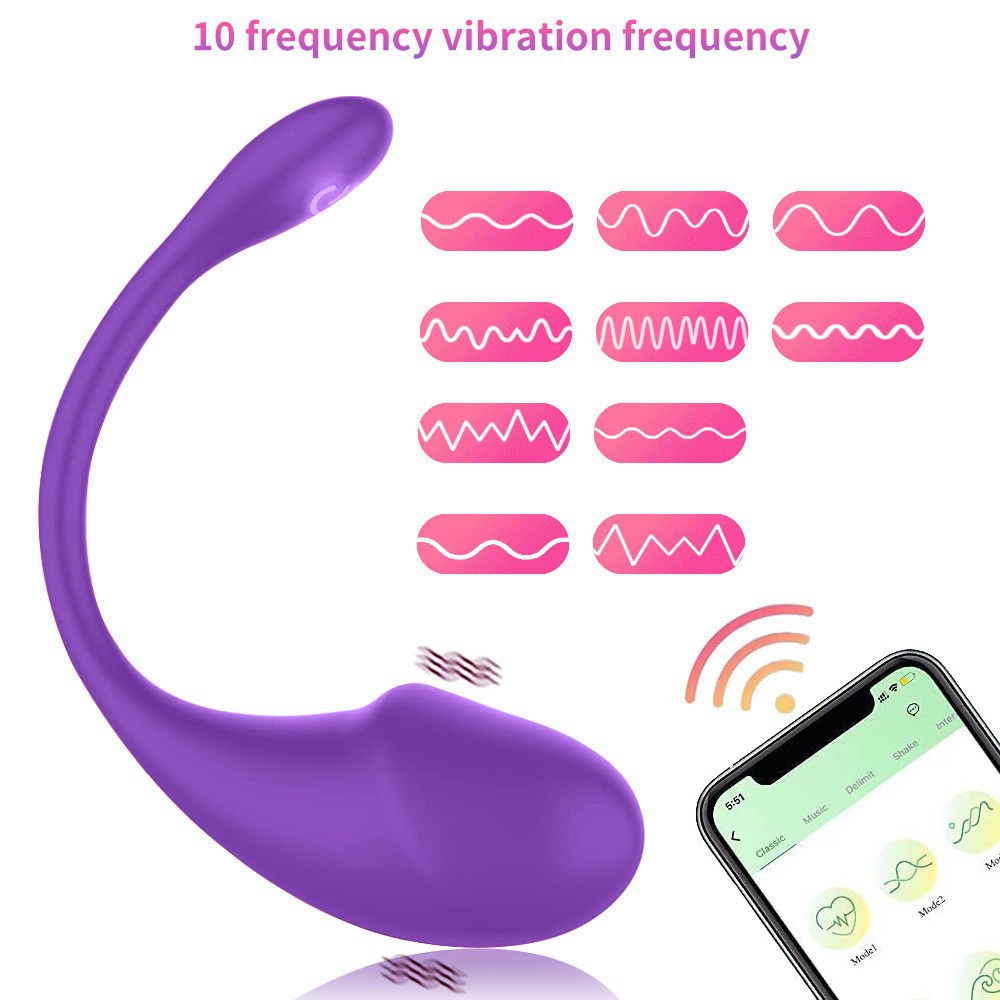 App Wireless Tadpole Vibrating Egg Remote Control  for Women to Wear When Going Out, Vibration Massage for Adults