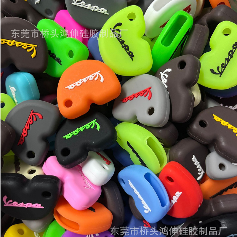 Подходит для Vespa, чехол для ключей, чехол для электромотоцикла Vespa, силиконовый чехол для дистанционного управления