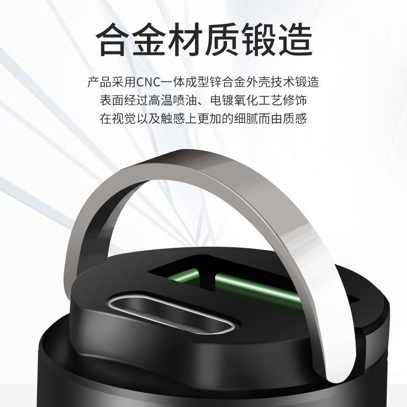 Car charger new car charger one drag two 100W super fast charge multi-function cigarette lighter Mini Hidden pull ring