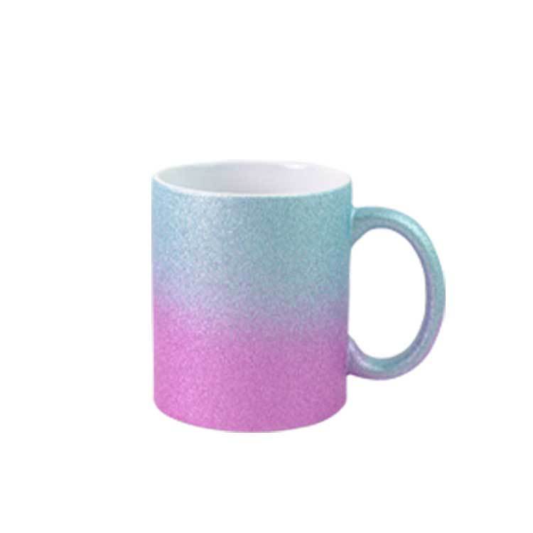 11oz Blank Mug Spot Color Glaze Ceramic Cup Sublimation Coated Cup Advertising Custom Gift Coffee Cup