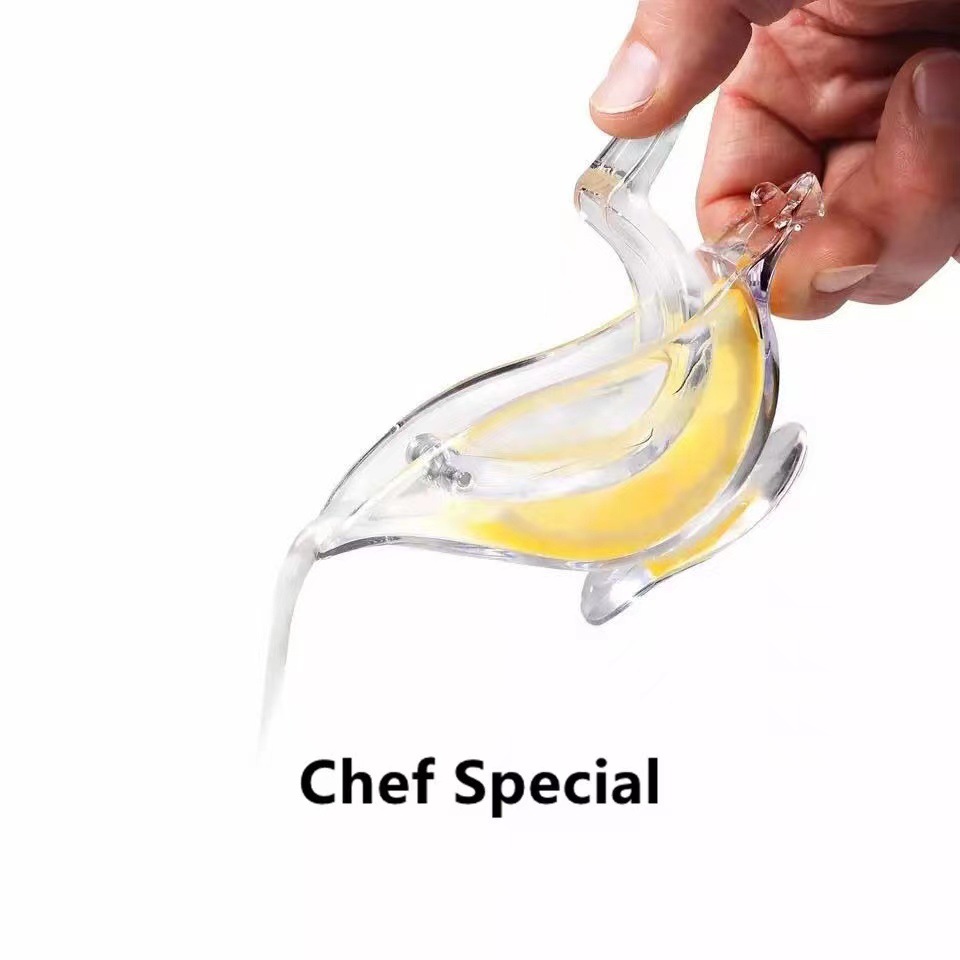 Acrylic Lemon Juicer Manual Transparent Small Fruit Juicer Portable Manual Lemon Clip Juicer