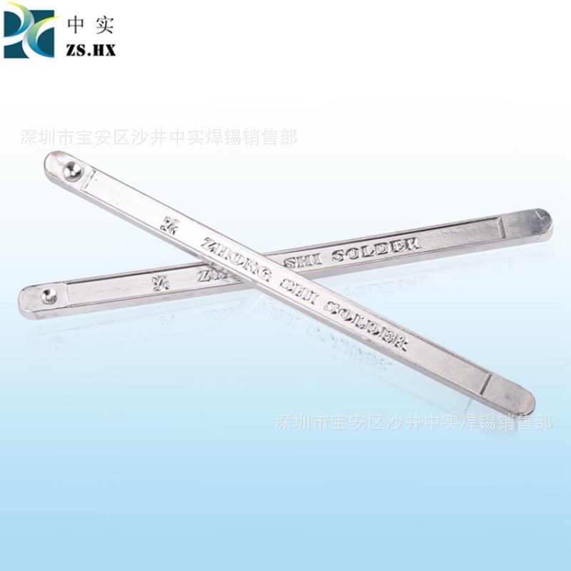 Zhongshi Genuine Leaded Solder Bar Leaded Tin Bar Electrolytic Antioxidant Solder Bar Factory Direct Sales Wholesale