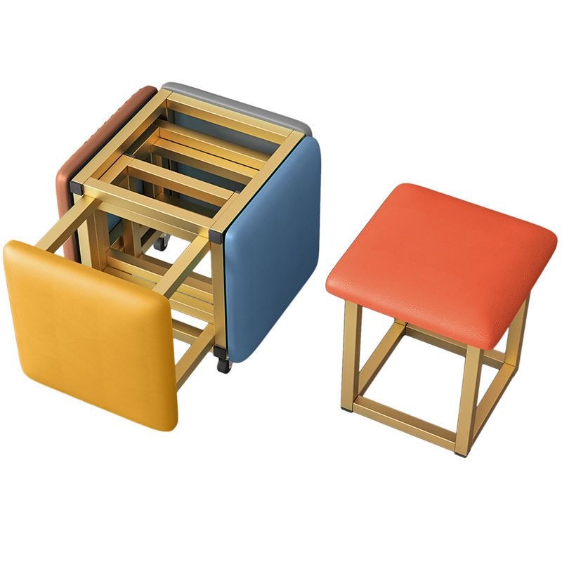 Simple Five-in-One Rubik's Cube Stool Household Living Room Coffee Table Stool Dining Stool Shoe Changing Stool Multifunctional Combination Storage Stool
