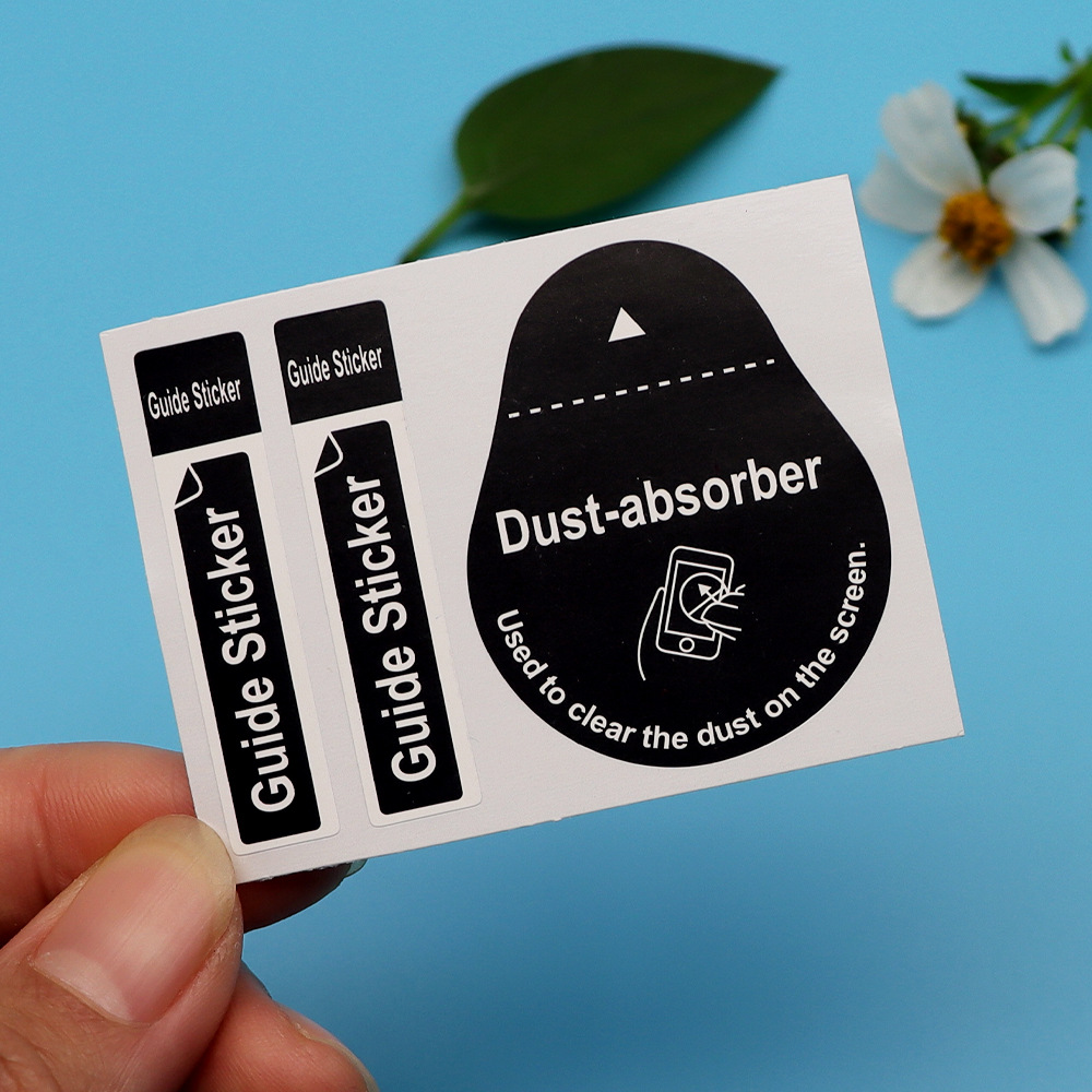 Guide label vacuum film dust removal paste 1 2 tools mobile phone screen vacuum film 2 in 1 wholesale dust removal paste
