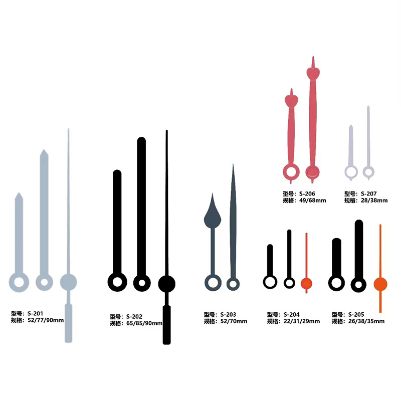 Manufacturer's Supply Clock Accessories Wall Clock Alarm Clock Pointer Clock Needle Plastic Luminous Clock Needle Set