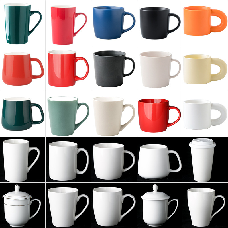 Кружка с индивидуальным логотипом, однотонная керамическая, рекламный подарок