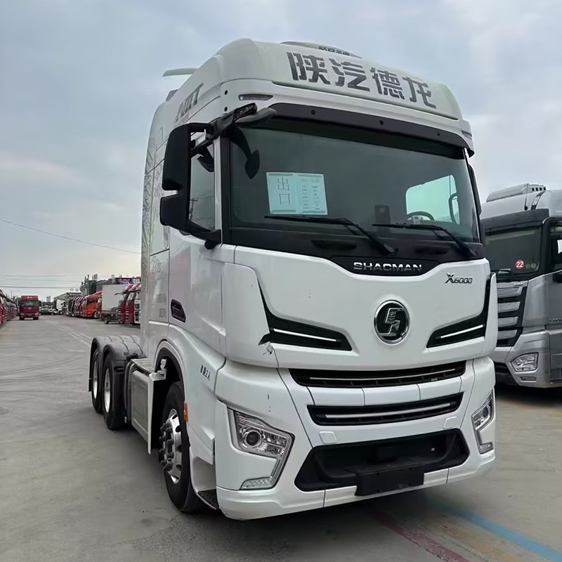 Cross-Border National Six Shaan Automobile Delong X6000 Tractor High-Top Delong Semi-Trailer Tractor Port Tractor Head