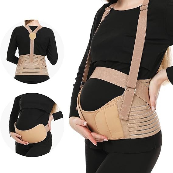 Cross-border Hot-selling Three-piece Belly Trap Strap Strap Belly Trap Belly Trap for Pregnant Women in the Second Trimester of Pregnancy