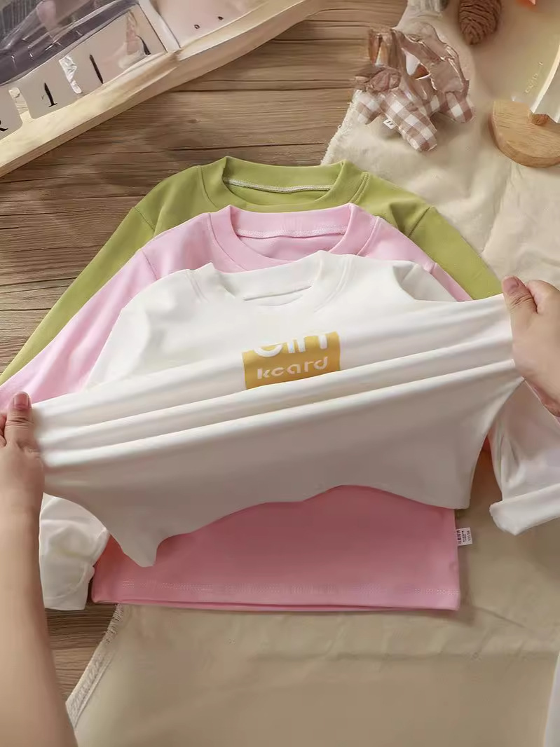 Детская одежда, термобелье из немецкого велюра для мальчиков, толстая футболка с длинным рукавом