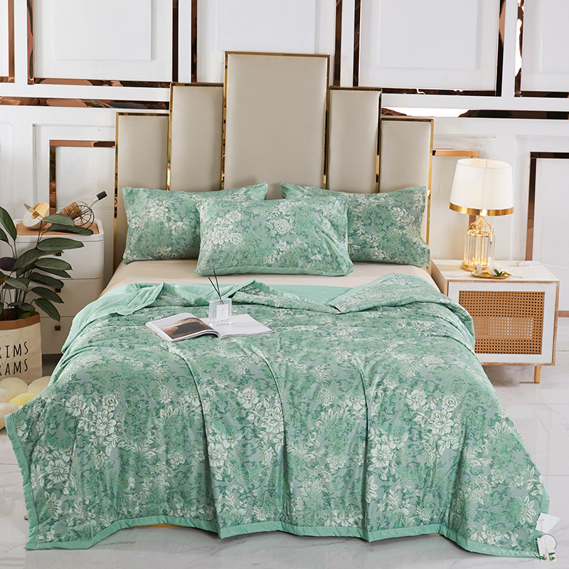 Class A Washing Summer Silk Summer Cool Quilt Summer Silky Summer Quilt Core Machine Washable Single Double Air Conditioning Household Quilt