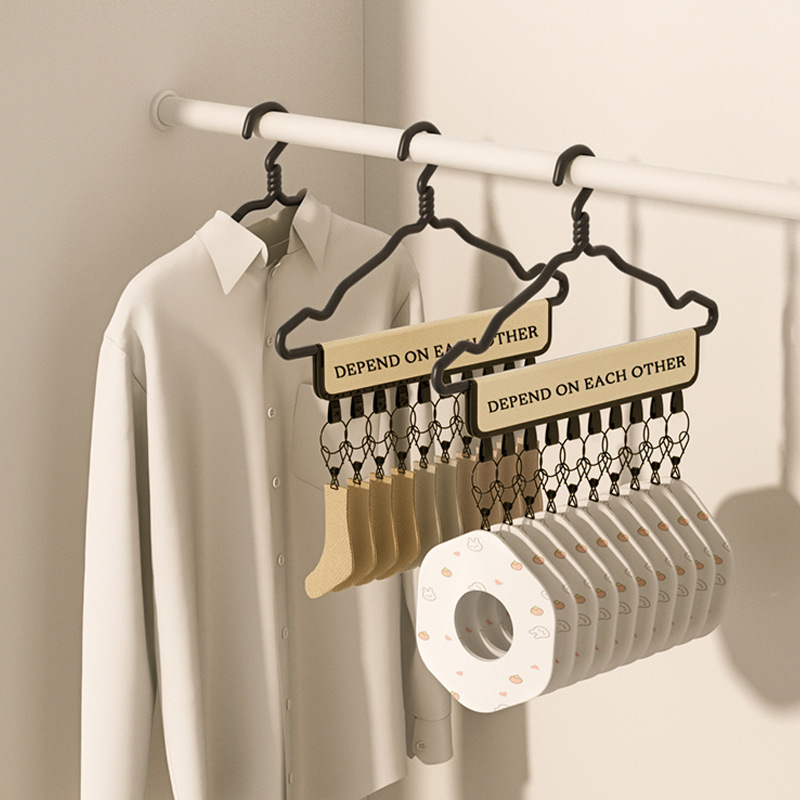 Household Clothes Hanger Hat Storage Artifact Dormitory Hat Rack Duckbill Cap Hook Household Baby Multi-Clip Clothes Hanger
