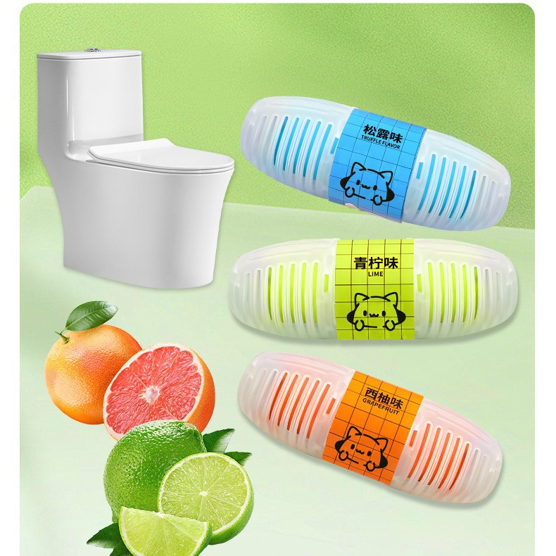 Blue Bubble Toilet Cleaner Smart Toilet Cleaner Hanging Basket Hanging Ball Toilet Descaling, Deodorizing, Odor Removing and Fragrant Toilet Cleaning