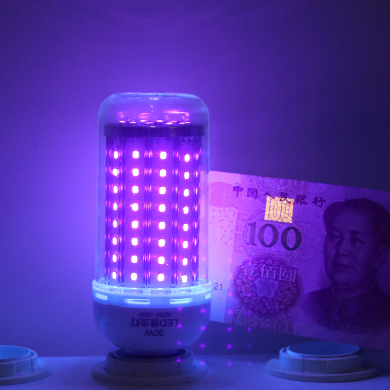 Led Insect Trap Lamp 365Nm Purple Light Outdoor Fish Pond Feeding Fish Raising Frog Scorpion Solar Insect Killing Black Light