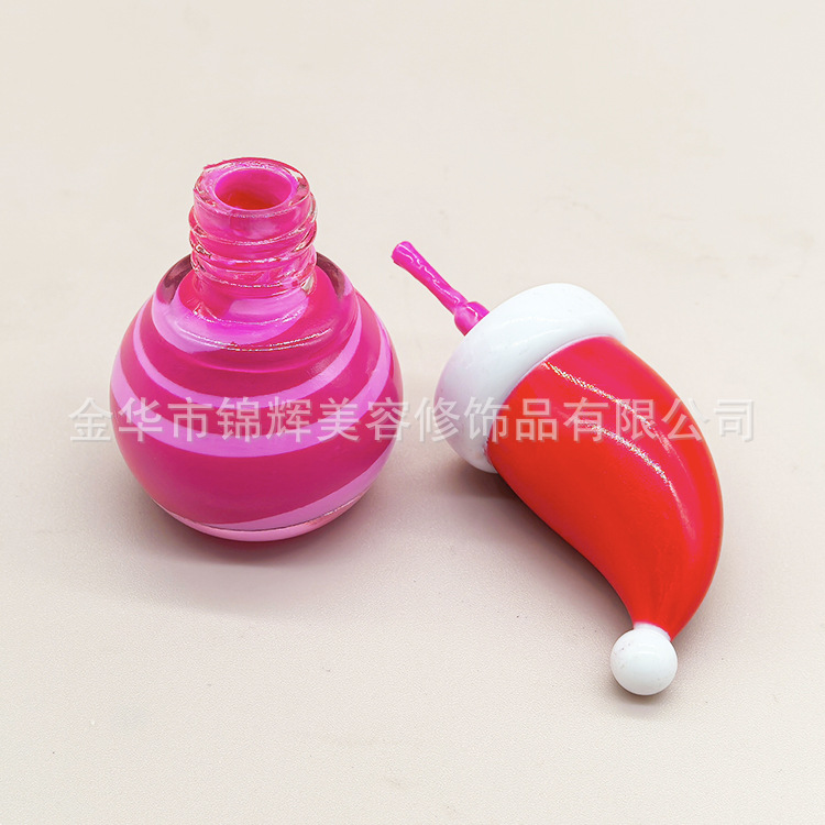 For Export Only Christmas Water-Based Nail Polish Christmas Hat Spiral Nail Polish
