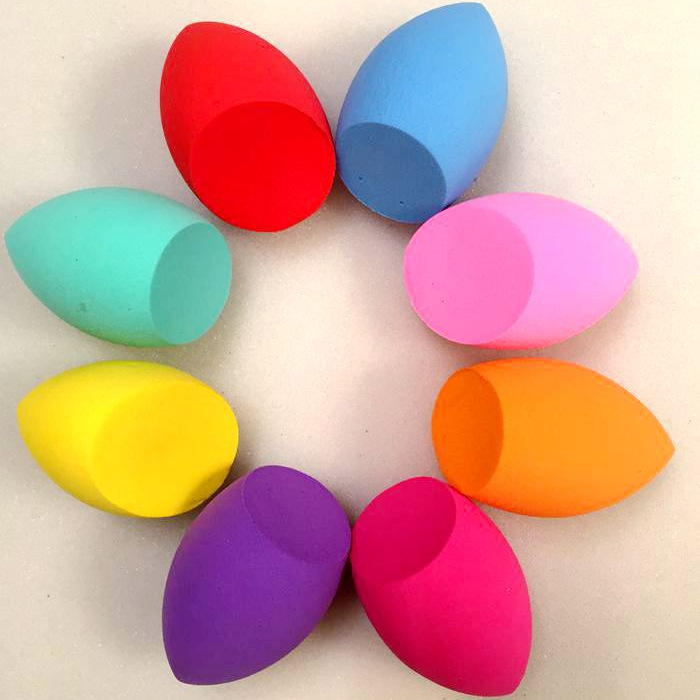 Manufacturer Wholesale Non-Latex Gourd Powder Puff Water Drop Powder Puff Oblique Cut Hydrophilic Polyurethane Beauty Egg Becomes Larger When Exposed to Water
