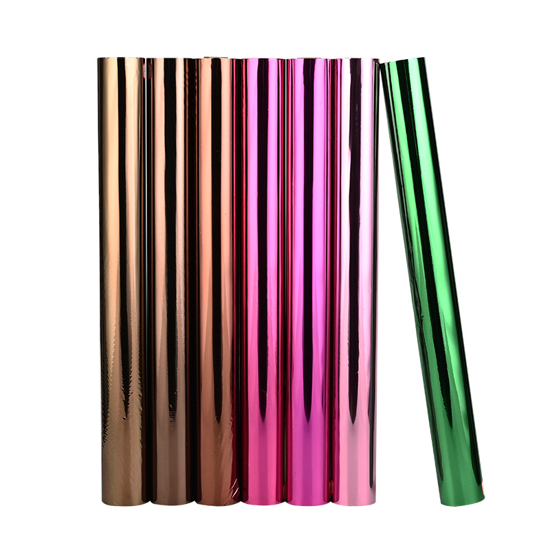Factory Wholesale Heat Transfer Hot Stamping Paper in Stock Color Series Colorful Hot Stamping Film Friction-Resistant Plastic Electrochemical Aluminum
