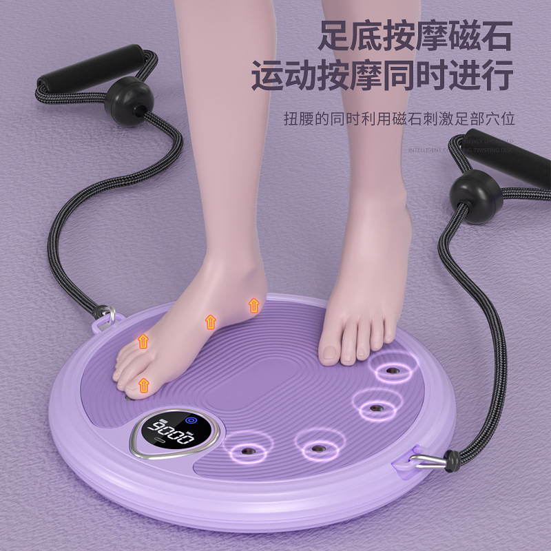 Waist Twisting Turntable Home Slim Waist Twisting Machine Massage Weight Loss Exercise Rotating Twisting Men's Fitness Equipment Women