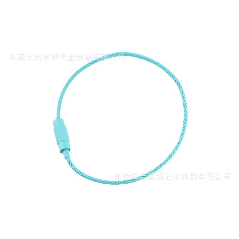 Manufacturer Supplies Painted Wire Rope, Stainless Steel Ring, Plastic-Coated Steel Ring, Rubber-Coated Galvanized Sling, Multiple Colors Available with Ring