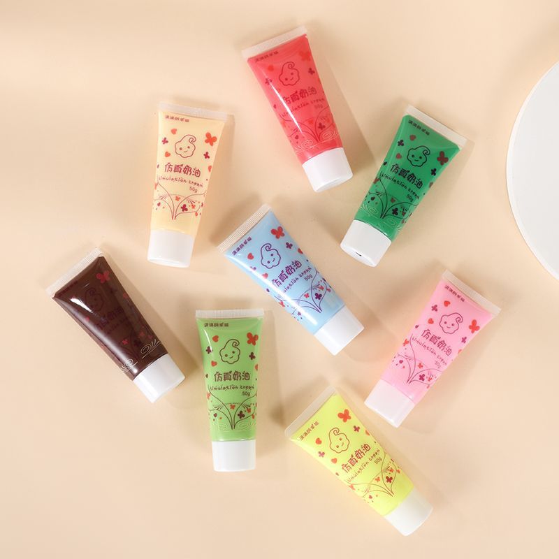 Simulated Cream Glue Non-Woven Alcohol Glue DIY Material Package Handicraft Transparent Strong Mosaic Transparent Glue