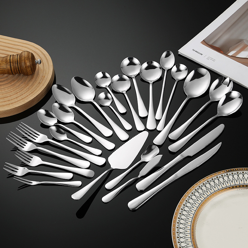 Набор столовых приборов из нержавеющей стали 1010, для стейков и десертов